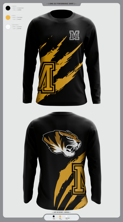 Marceline Tigers 63327154 Long Sleeve Performance Shirt 6