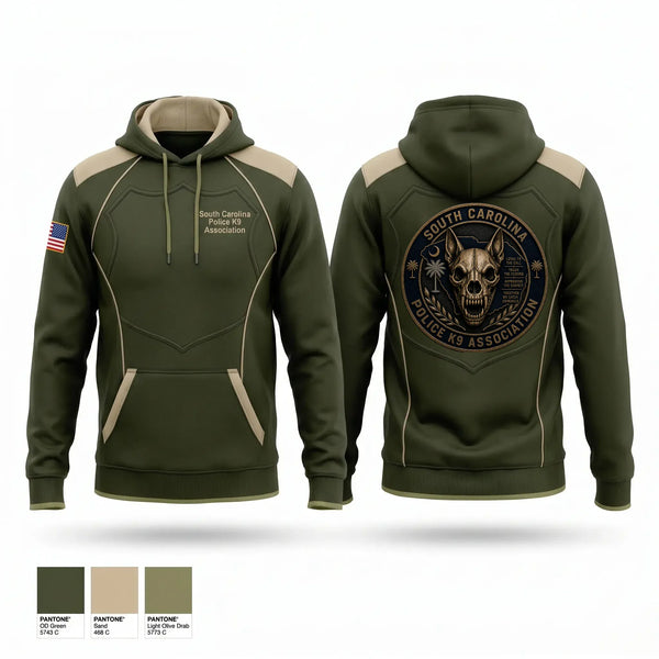 Hoodie, South Carolina Police K9 Association, Police, Teamtime, Team time, sublimation, custom sports apparel, team uniforms, spirit wear, spiritwear, sports uniforms, custom shirts, team store, custom team store, fundraiser sports, apparel fundraiser