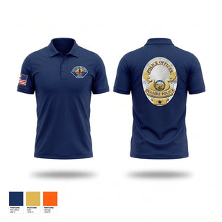 Short Sleeve Performance Polo, Seaside Police Department, Police, Teamtime, Team time, sublimation, custom sports apparel, team uniforms, spirit wear, spiritwear, sports uniforms, custom shirts, team store, custom team store, fundraiser sports, apparel fundraiser