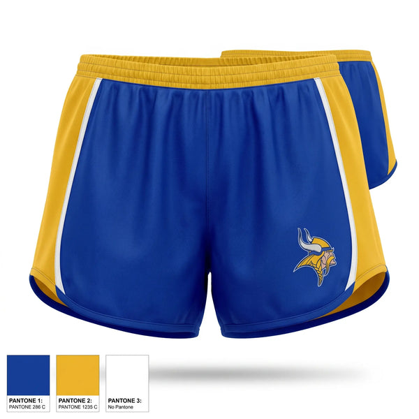 Womens Shorts, Hayfield Vikings, Track & Field, Teamtime, Team time, sublimation, custom sports apparel, team uniforms, spirit wear, spiritwear, sports uniforms, custom shirts, team store, custom team store, fundraiser sports, apparel fundraiser