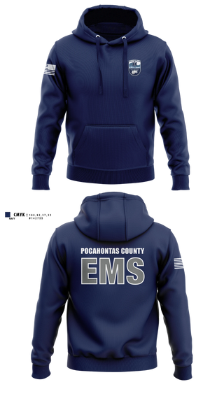 Hoodie, Pocahontas County EMS, EMS/EMT, Teamtime, Team time, sublimation, custom sports apparel, team uniforms, spirit wear, spiritwear, sports uniforms, custom shirts, team store, custom team store, fundraiser sports, apparel fundraiser