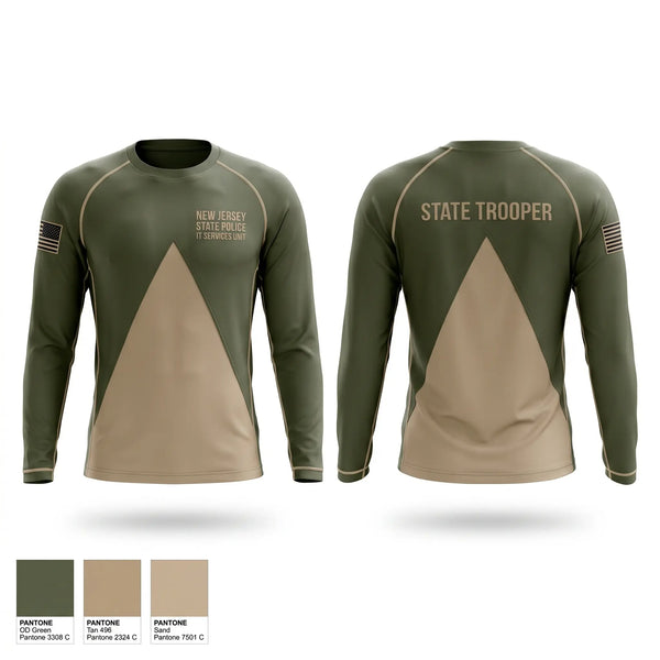 Long Sleeve Performance Shirt, New Jersey State Police - IT Services Unit, Police, Teamtime, Team time, sublimation, custom sports apparel, team uniforms, spirit wear, spiritwear, sports uniforms, custom shirts, team store, custom team store, fundraiser sports, apparel fundraiser