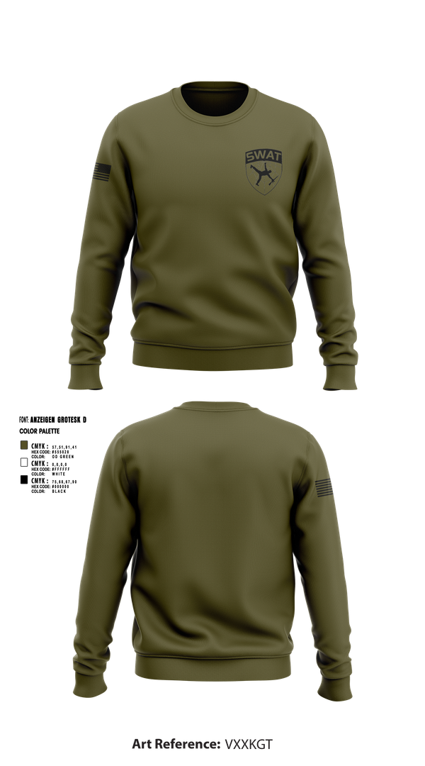Crew Neck Sweatshirt, SWAT, , Teamtime, Team time, sublimation, custom sports apparel, team uniforms, spirit wear, spiritwear, sports uniforms, custom shirts, team store, custom team store, fundraiser sports, apparel fundraiser