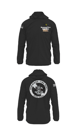 Windbreaker, Benwood Fire Dept Dive, Fire Department, Teamtime, Team time, sublimation, custom sports apparel, team uniforms, spirit wear, spiritwear, sports uniforms, custom shirts, team store, custom team store, fundraiser sports, apparel fundraiser