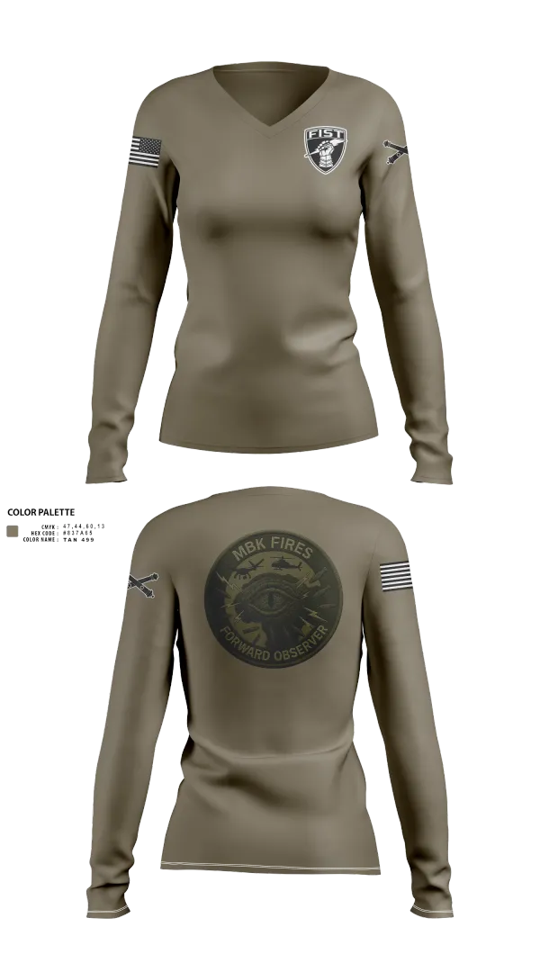 Womens Long Sleeve Vneck Shirt, 1-200, National Guard, Teamtime, Team time, sublimation, custom sports apparel, team uniforms, spirit wear, spiritwear, sports uniforms, custom shirts, team store, custom team store, fundraiser sports, apparel fundraiser