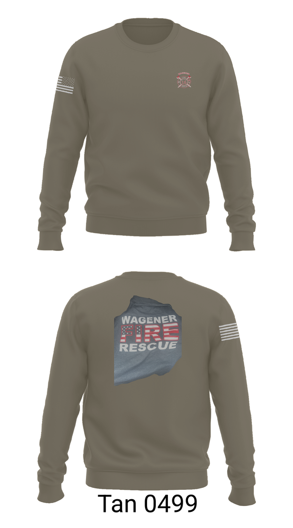 Crew Neck Sweatshirt, Wagener Fire Department, Fire Department, Teamtime, Team time, sublimation, custom sports apparel, team uniforms, spirit wear, spiritwear, sports uniforms, custom shirts, team store, custom team store, fundraiser sports, apparel fundraiser