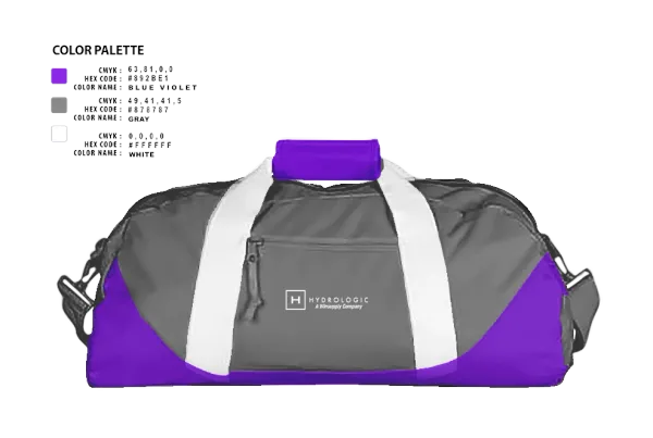 Duffle Bag, Hydrologic, , Teamtime, Team time, sublimation, custom sports apparel, team uniforms, spirit wear, spiritwear, sports uniforms, custom shirts, team store, custom team store, fundraiser sports, apparel fundraiser