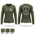 V1/1 43416119 Women's Long Sleeve V-neck Shirt - 1