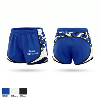Womens Shorts, Dover High School, , Teamtime, Team time, sublimation, custom sports apparel, team uniforms, spirit wear, spiritwear, sports uniforms, custom shirts, team store, custom team store, fundraiser sports, apparel fundraiser