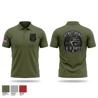 Short Sleeve Performance Polo, STRUTHERS POLICE K9 UNIT, Police, Teamtime, Team time, sublimation, custom sports apparel, team uniforms, spirit wear, spiritwear, sports uniforms, custom shirts, team store, custom team store, fundraiser sports, apparel fundraiser