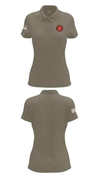 Womens Short Sleeve Performance Polo, Marine Corps League Casa Grande Detachment 901, , Teamtime, Team time, sublimation, custom sports apparel, team uniforms, spirit wear, spiritwear, sports uniforms, custom shirts, team store, custom team store, fundraiser sports, apparel fundraiser