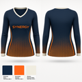 Synergy 85387131 Women's Long Sleeve V-neck Shirt - 1