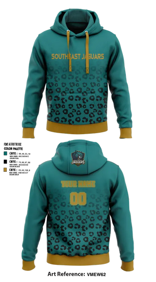 Hoodie, southeast Jaguars, , Teamtime, Team time, sublimation, custom sports apparel, team uniforms, spirit wear, spiritwear, sports uniforms, custom shirts, team store, custom team store, fundraiser sports, apparel fundraiser