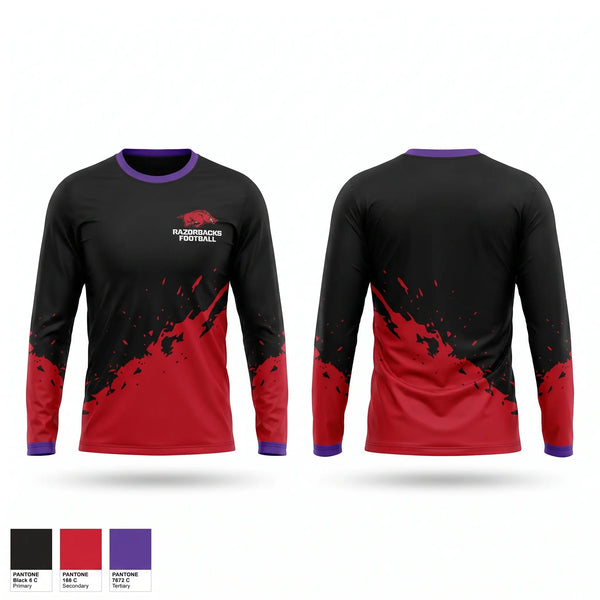 Long Sleeve Performance Shirt, Wakulla County Youth Football & Cheerleading Association Inc., Football, Teamtime, Team time, sublimation, custom sports apparel, team uniforms, spirit wear, spiritwear, sports uniforms, custom shirts, team store, custom team store, fundraiser sports, apparel fundraiser