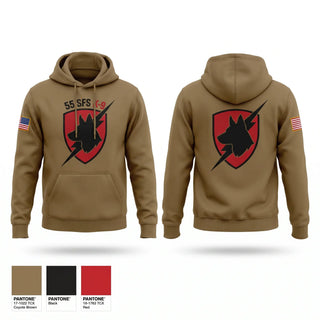 Hoodie, 55 SFS K9, Air Force, Teamtime, Team time, sublimation, custom sports apparel, team uniforms, spirit wear, spiritwear, sports uniforms, custom shirts, team store, custom team store, fundraiser sports, apparel fundraiser