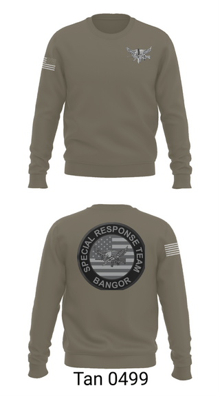 Crew Neck Sweatshirt, Bangor PD SRT, Police, Teamtime, Team time, sublimation, custom sports apparel, team uniforms, spirit wear, spiritwear, sports uniforms, custom shirts, team store, custom team store, fundraiser sports, apparel fundraiser