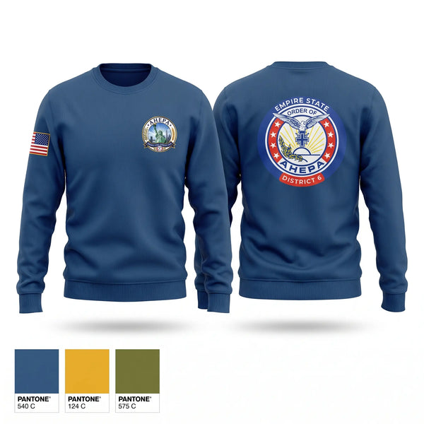 Crew Neck Sweatshirt, AHEPA, , Teamtime, Team time, sublimation, custom sports apparel, team uniforms, spirit wear, spiritwear, sports uniforms, custom shirts, team store, custom team store, fundraiser sports, apparel fundraiser