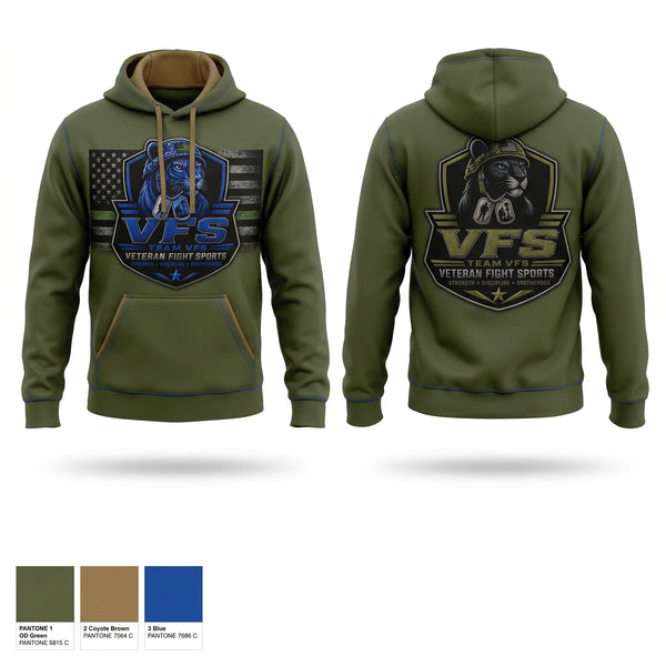 Hoodie, Veteran Fight Sports, , Teamtime, Team time, sublimation, custom sports apparel, team uniforms, spirit wear, spiritwear, sports uniforms, custom shirts, team store, custom team store, fundraiser sports, apparel fundraiser