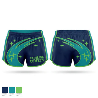 Womens Shorts, Carolina Comets, Baseball, Teamtime, Team time, sublimation, custom sports apparel, team uniforms, spirit wear, spiritwear, sports uniforms, custom shirts, team store, custom team store, fundraiser sports, apparel fundraiser