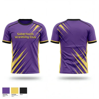 Sabertooth Wrestling Club 52886406 Old School Cotton Feel Shirt - 1