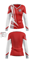 Amherst Lightning 96492071 Women's Long Sleeve V-neck Shirt - 5