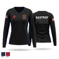 Station 1 Women's Long Sleeve V-neck Shirt - 1