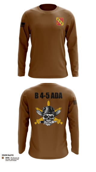 Long Sleeve Performance Shirt, B 4-5 ADA, Army, Teamtime, Team time, sublimation, custom sports apparel, team uniforms, spirit wear, spiritwear, sports uniforms, custom shirts, team store, custom team store, fundraiser sports, apparel fundraiser