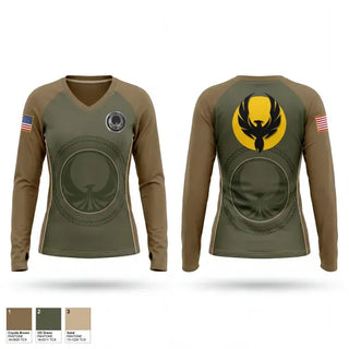 Womens Long Sleeve Vneck Shirt, NAMCE OCEANA, Navy, Teamtime, Team time, sublimation, custom sports apparel, team uniforms, spirit wear, spiritwear, sports uniforms, custom shirts, team store, custom team store, fundraiser sports, apparel fundraiser