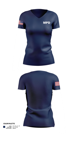 Womens Short Sleeve Vneck Shirt, Mobile police dept 4th precinct 3rd Squad, Police, Teamtime, Team time, sublimation, custom sports apparel, team uniforms, spirit wear, spiritwear, sports uniforms, custom shirts, team store, custom team store, fundraiser sports, apparel fundraiser