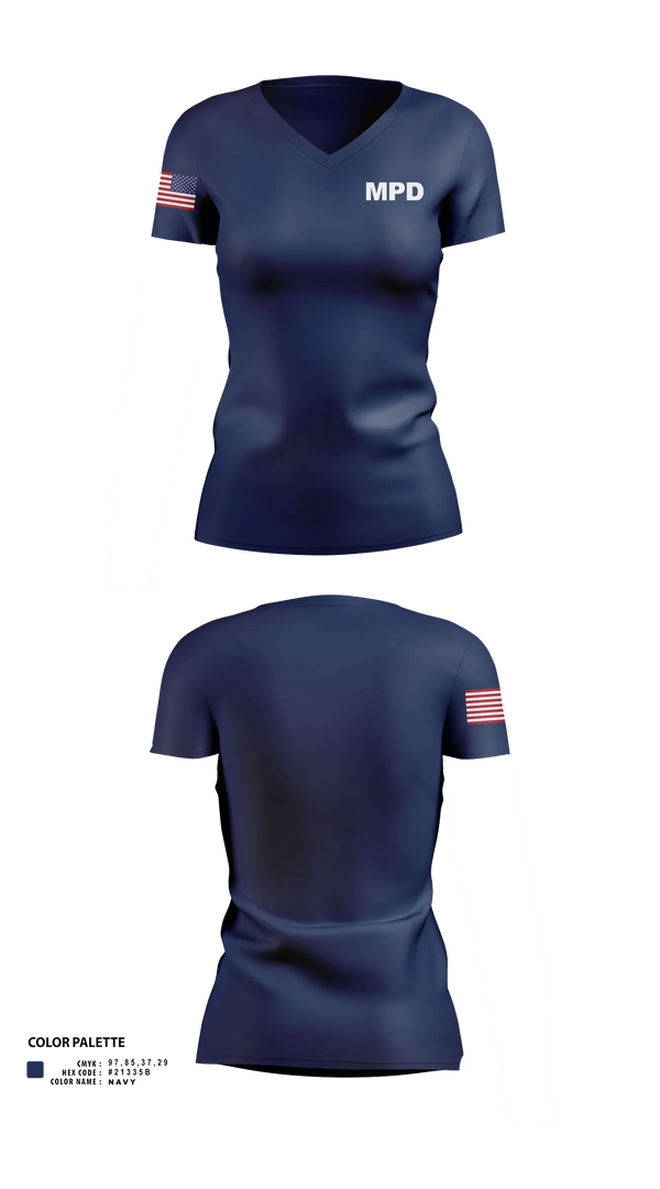 Womens Short Sleeve Vneck Shirt, Mobile police dept 4th precinct 3rd Squad, Police, Teamtime, Team time, sublimation, custom sports apparel, team uniforms, spirit wear, spiritwear, sports uniforms, custom shirts, team store, custom team store, fundraiser sports, apparel fundraiser