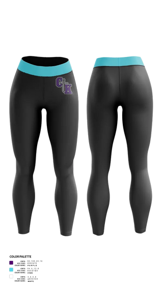 Womens Leggings, Columbia Knights Football, , Teamtime, Team time, sublimation, custom sports apparel, team uniforms, spirit wear, spiritwear, sports uniforms, custom shirts, team store, custom team store, fundraiser sports, apparel fundraiser