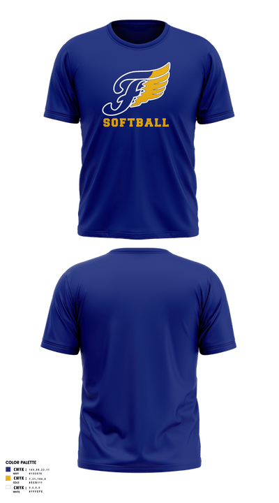 Fluvanna Middle School Softball 32439267 Short Sleeve Performance Shirt - 6