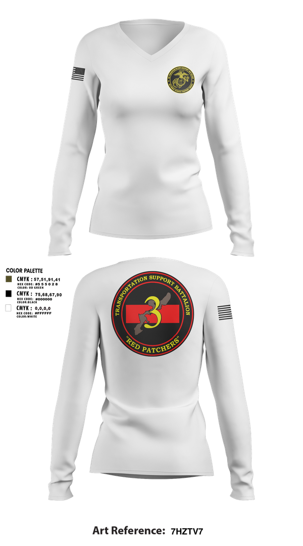 Womens Long Sleeve Vneck Shirt, 3rd TSB, , Teamtime, Team time, sublimation, custom sports apparel, team uniforms, spirit wear, spiritwear, sports uniforms, custom shirts, team store, custom team store, fundraiser sports, apparel fundraiser