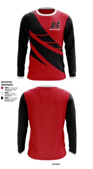 Long Sleeve Performance Shirt, Monroe Lions Football, , Teamtime, Team time, sublimation, custom sports apparel, team uniforms, spirit wear, spiritwear, sports uniforms, custom shirts, team store, custom team store, fundraiser sports, apparel fundraiser