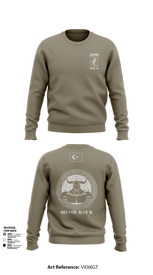 Crew Neck Sweatshirt, 173RD ABN, Army, Teamtime, Team time, sublimation, custom sports apparel, team uniforms, spirit wear, spiritwear, sports uniforms, custom shirts, team store, custom team store, fundraiser sports, apparel fundraiser