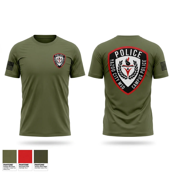 Short Sleeve Performance Shirt, Yazoo City School Campus Police, Police, Teamtime, Team time, sublimation, custom sports apparel, team uniforms, spirit wear, spiritwear, sports uniforms, custom shirts, team store, custom team store, fundraiser sports, apparel fundraiser