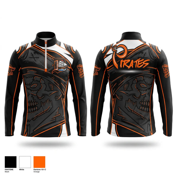 Quarter Zip Jacket, A.C. DAVIS PIRATES, , Teamtime, Team time, sublimation, custom sports apparel, team uniforms, spirit wear, spiritwear, sports uniforms, custom shirts, team store, custom team store, fundraiser sports, apparel fundraiser