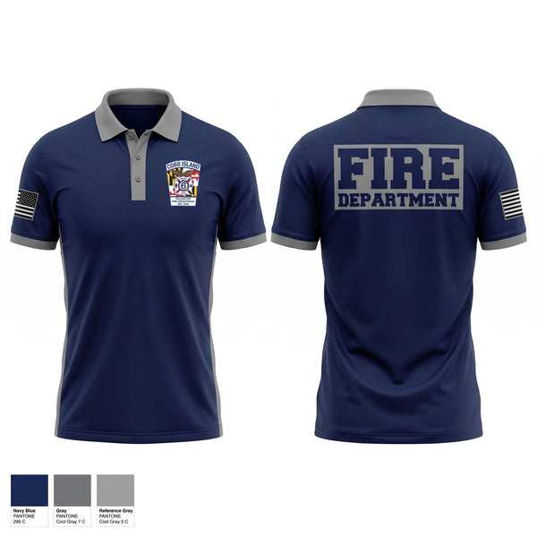 Short Sleeve Performance Polo, Cobb Island Volunteer Fire Department and EMS, Fire Department, Teamtime, Team time, sublimation, custom sports apparel, team uniforms, spirit wear, spiritwear, sports uniforms, custom shirts, team store, custom team store, fundraiser sports, apparel fundraiser