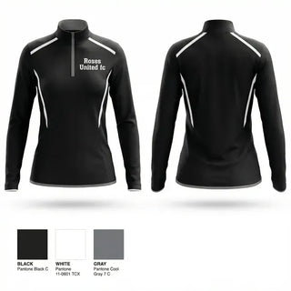 Quarter Zip Jacket, Roses United fc, Men's Soccer, Teamtime, Team time, sublimation, custom sports apparel, team uniforms, spirit wear, spiritwear, sports uniforms, custom shirts, team store, custom team store, fundraiser sports, apparel fundraiser