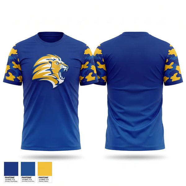 Short Sleeve Performance Shirt, Lions, Baseball, Teamtime, Team time, sublimation, custom sports apparel, team uniforms, spirit wear, spiritwear, sports uniforms, custom shirts, team store, custom team store, fundraiser sports, apparel fundraiser