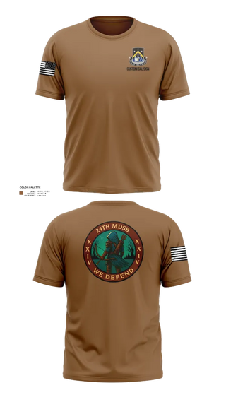 Short Sleeve Performance Shirt, 24th MDSB, Army, Teamtime, Team time, sublimation, custom sports apparel, team uniforms, spirit wear, spiritwear, sports uniforms, custom shirts, team store, custom team store, fundraiser sports, apparel fundraiser