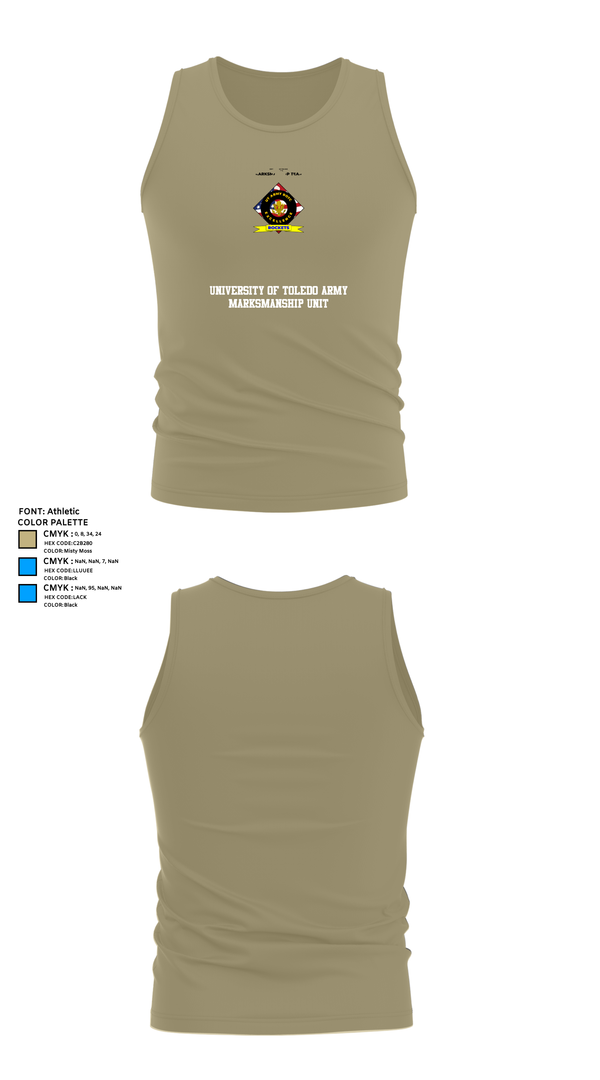 Tank Top, University of Toledo Army Marksmanship Unit, Army, Teamtime, Team time, sublimation, custom sports apparel, team uniforms, spirit wear, spiritwear, sports uniforms, custom shirts, team store, custom team store, fundraiser sports, apparel fundraiser