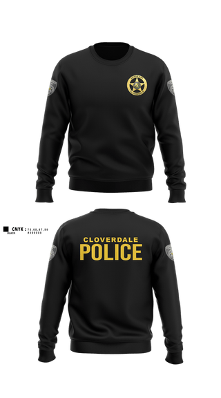 Crew Neck Sweatshirt, Cloverdale police department, Police, Teamtime, Team time, sublimation, custom sports apparel, team uniforms, spirit wear, spiritwear, sports uniforms, custom shirts, team store, custom team store, fundraiser sports, apparel fundraiser