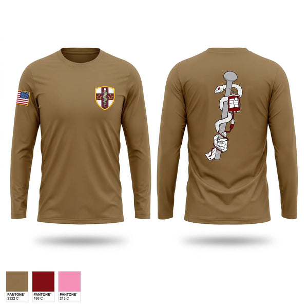 Long Sleeve Performance Shirt, 7220th Medical Support Unit, Army, Teamtime, Team time, sublimation, custom sports apparel, team uniforms, spirit wear, spiritwear, sports uniforms, custom shirts, team store, custom team store, fundraiser sports, apparel fundraiser