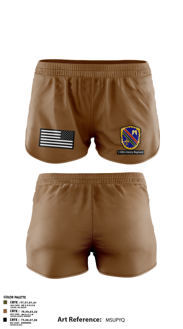 Ranger Panties, Co A, 1st-160th INF, 79th IBCT, , Teamtime, Team time, sublimation, custom sports apparel, team uniforms, spirit wear, spiritwear, sports uniforms, custom shirts, team store, custom team store, fundraiser sports, apparel fundraiser
