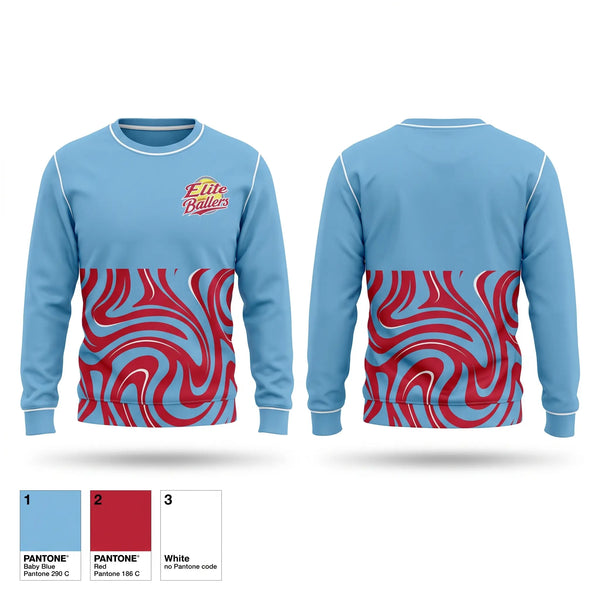 Crew Neck Sweatshirt, Elite Ballers, Softball, Teamtime, Team time, sublimation, custom sports apparel, team uniforms, spirit wear, spiritwear, sports uniforms, custom shirts, team store, custom team store, fundraiser sports, apparel fundraiser