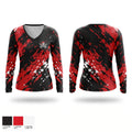 Pirates Women's Long Sleeve V-neck Shirt - 1