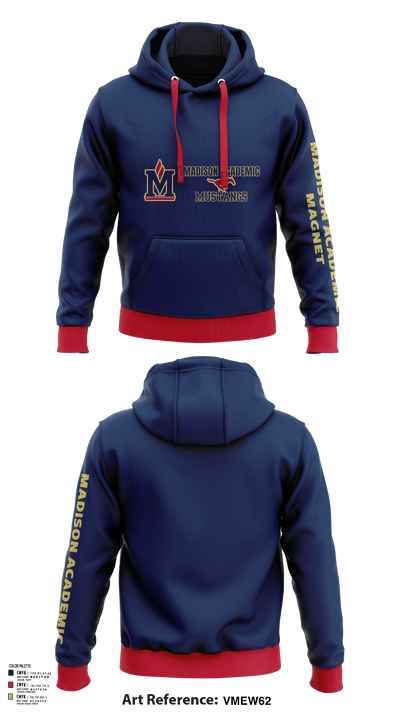 Madison Academic Magnet School Volleyball 51291409 Hoodie - 136