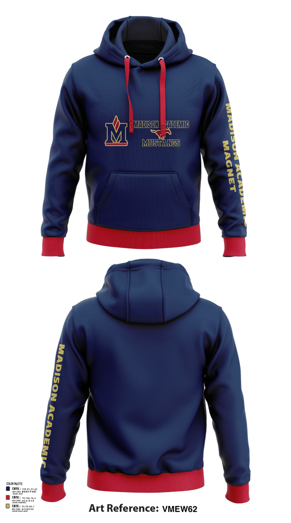 Hoodie, Madison Academic Magnet School Volleyball, Women's Volleyball, Teamtime, Team time, sublimation, custom sports apparel, team uniforms, spirit wear, spiritwear, sports uniforms, custom shirts, team store, custom team store, fundraiser sports, apparel fundraiser