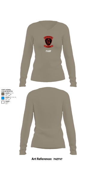 Women's Long Sleeve Vneck Shirt, FARP, Air Force, Teamtime, Team time, sublimation, custom sports apparel, team uniforms, spirit wear, spiritwear, sports uniforms, custom shirts, team store, custom team store, fundraiser sports, apparel fundraiser